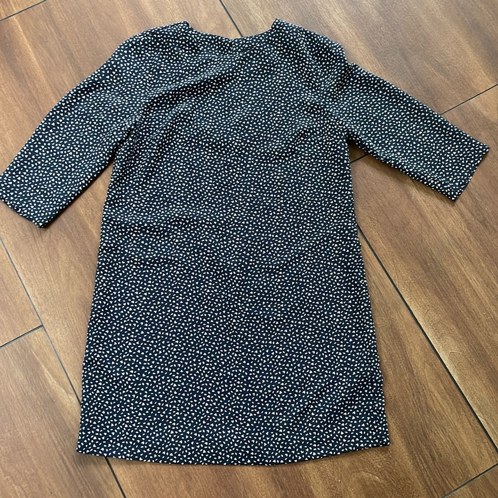 Banana Republic mini shift dress preppy navy